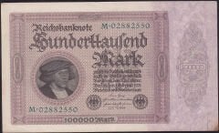 Almanya 100.000 Mark 1923 Çok Çok Temiz