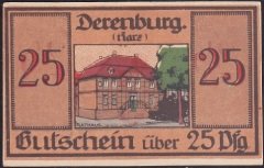 ALMANYA 25 PFENNİNG NOTGELD 1920 ÇİL