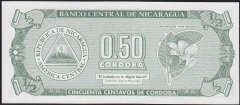 Nikaragua 1/2 Cordoba 1992 Çil