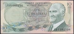 6.EMİSYON 2.TERTİP 10 LİRA I15 081736 ÇİLALTI