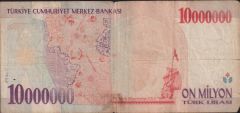 7.Emisyon 10 000 000 Lira A06 787332 Haliyle