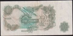 İngiltere 1 Pound 1960 - 1977 Çok Temiz+ Pick 374g Kraliçe
