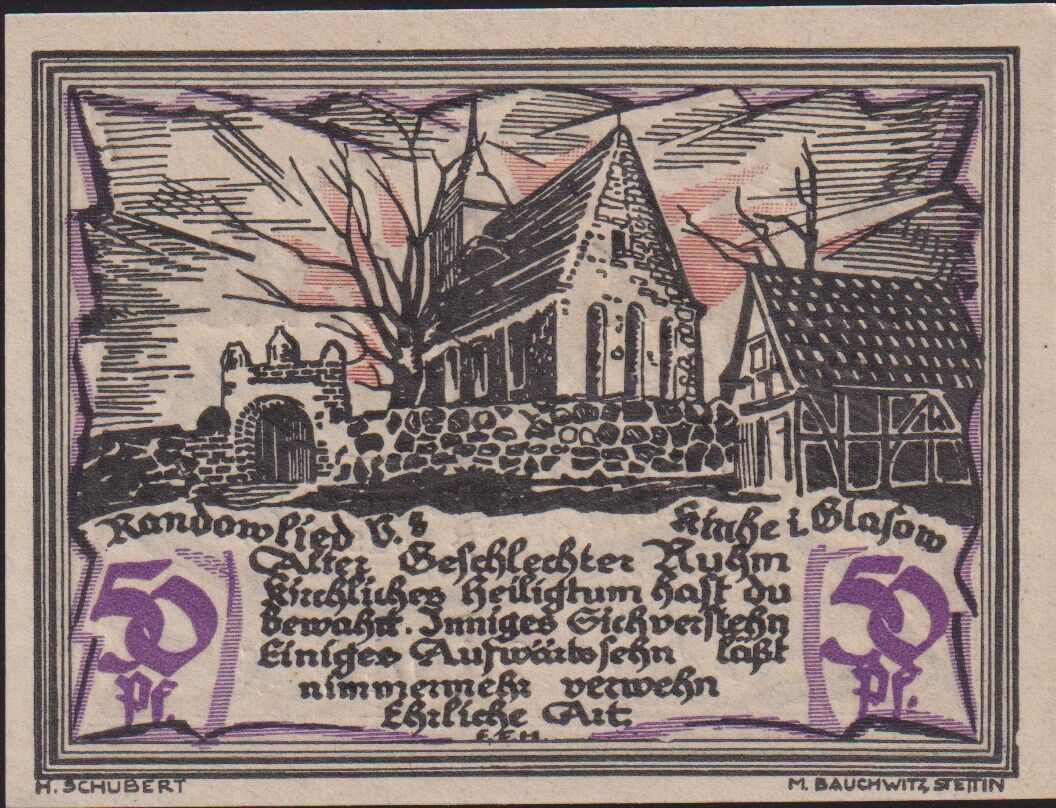 Almanya 50 Pfennig Notgeld 1921 Çil