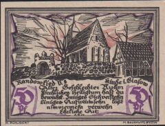 Almanya 50 Pfennig Notgeld 1921 Çil