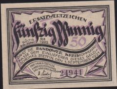 Almanya 50 Pfennig Notgeld 1921 Çil