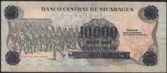 Nikaragua 10000 Cordobas 1989 - Sürsajlı - Çok Temiz