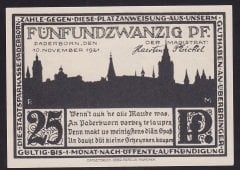 ALMANYA 25 PFENNİG NOTGELD 1921 ÇİL