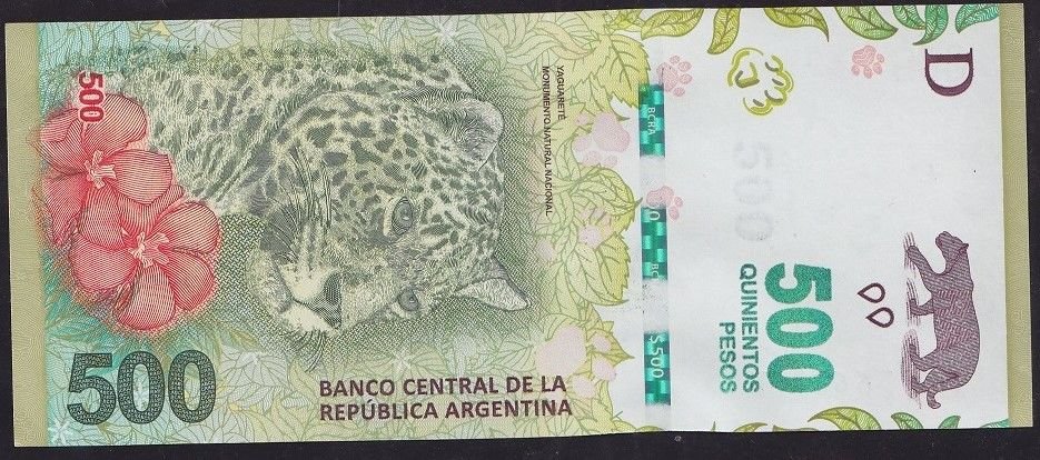Arjantin 500 Pesos 2016 Çil Pick 365