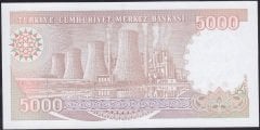 7.Emisyon 4.Tertip 5000 Lira I67 039419 Çil