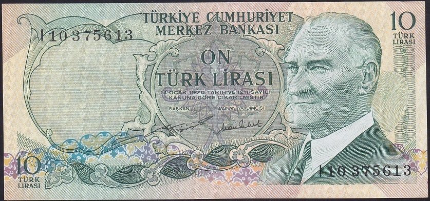 6.EMİSYON 2.TERTİP 10 LİRA I10 375613 ÇİLALTI