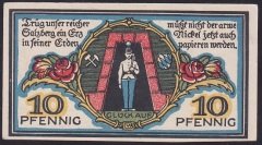 ALMANYA 10 PFENNİG NOTGELD 1920 ÇİL