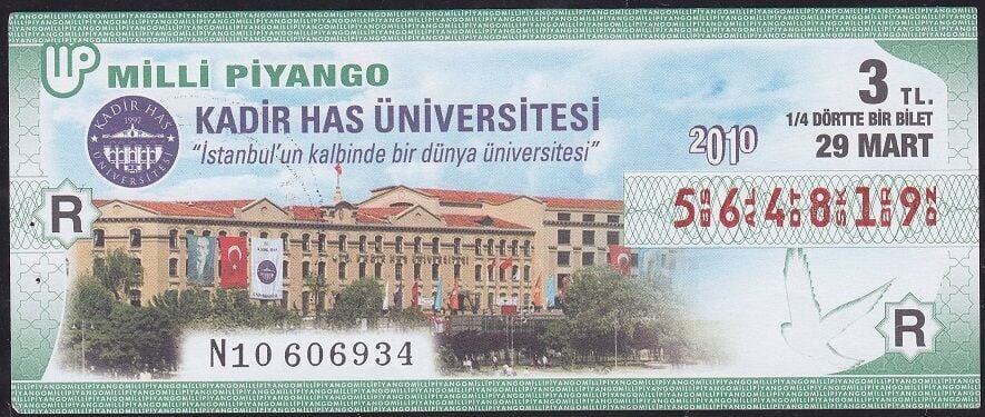 2010 29 Mart Çeyrek Bilet - R Serisi