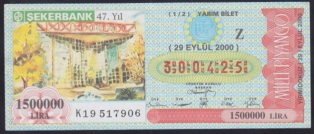 2000 29 EYLÜL YARIM BİLET