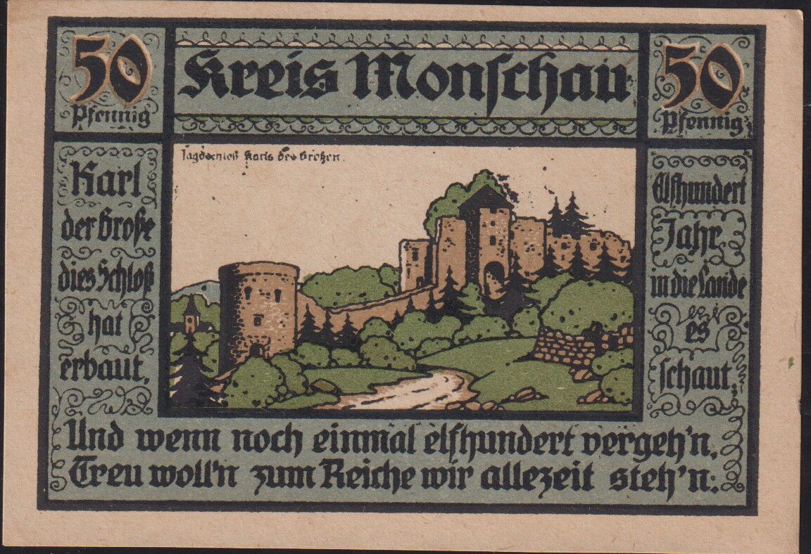 Almanya 50 Pfennig Notgeld 1921 Çil