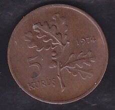 1974 Yılı 5 Kuruş