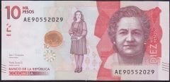 Kolombiya 10000 Pesos 2017 Çil