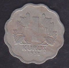 1938 Yılı 1 Kuruş