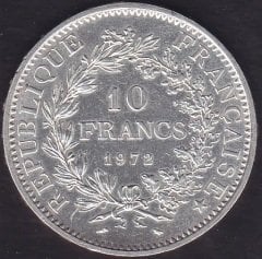 Fransa 10 Frank 1972 Gümüş ( 25 Gram )