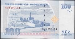 8.Emisyon 100 YTL C39 296104 Çilaltı