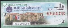 2010 29 Mart Çeyrek Bilet - U Serisi