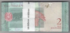 Venezuela 2 Bolivar 2018 Çil Deste (100 Adet )