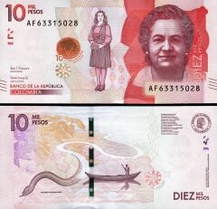 Kolombiya 10000 Pesos 2018 Çil Pick 460