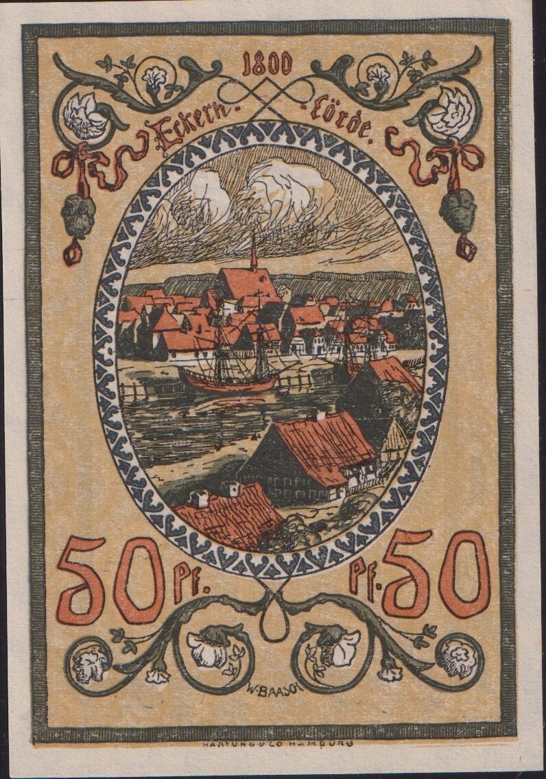 Almanya 50 Pfennig Notgeld 1921 Çil