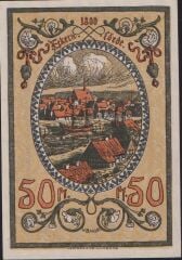 Almanya 50 Pfennig Notgeld 1921 Çil