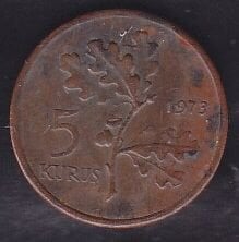 1973 Yılı 5 Kuruş