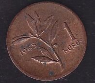 1965 Yılı 1 Kuruş