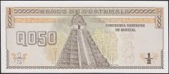 Guatemala 1/2 Quetzal 1989 Çil Pick 72a
