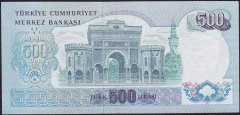 6.Emisyon 2.Tertip 500 Lira Z91 875360 Çok Çok Temiz
