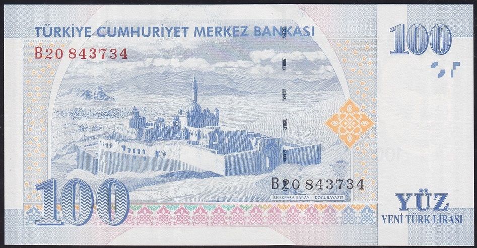 8.Emisyon 100 YTL B20 843734 Çil