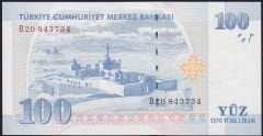 8.Emisyon 100 YTL B20 843734 Çil