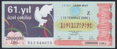 2000 19 TEMMUZ YARIM BİLET