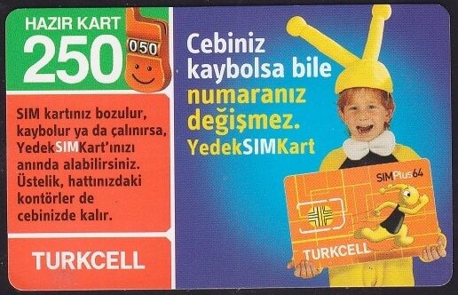 Turkcell Hazır Kart 250 Kontör 2009