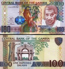 Gambia 100 Dalasis 2006 Çil Pick 29c