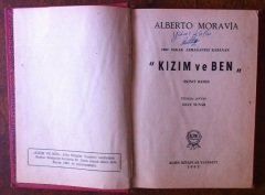 KIZIM VE BEN - ALBERTO MORAVİA -1963 eski para fiyatları