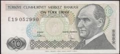 7.Emisyon 2.Tertip 10 Lira E19 052990 Çok Çok Temiz 1905