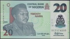 NİJERYA 20 NAİRA 2015 ÇÇT - ÇİLALTI POLYMER eski para mezat