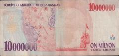 7.Emisyon 10 000 000 Lira D23 215468 Çok Temiz