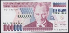7.EMİSYON 3.TERTİP 1 000 000 LİRA P77 499528 ÇİL