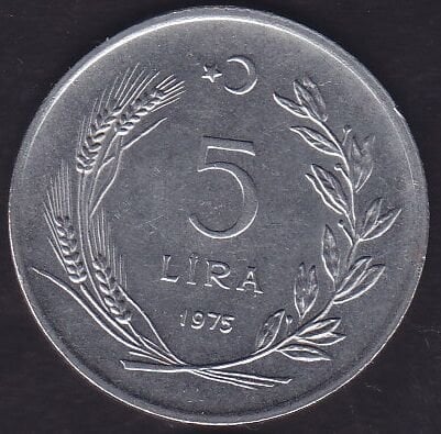 1975 Yılı 5 Lira