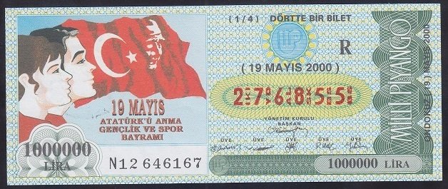 2000 19 MAYIS ÇEYREK BİLET