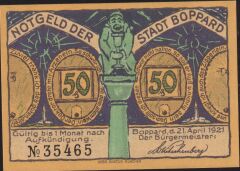 Almanya 50 Pfennig Notgeld 1921 Çil