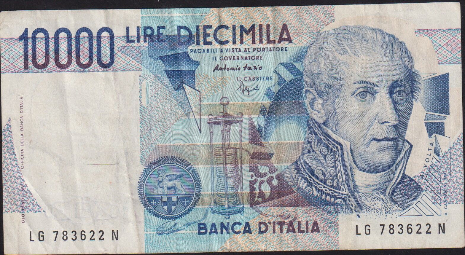 İtalya 10000 Lire 1984 Çok Temiz+ Pick 112c