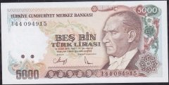 7.Emisyon 4.Tertip 5000 Lira I44 094915 Çilaltı Çil