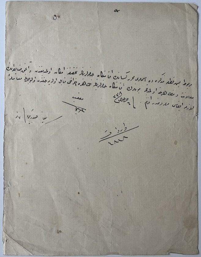 Osmanlıca Evrak - Eski Türkçe El Yazısı Evrak