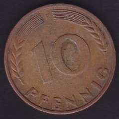 ALMANYA 10 FENİK 1950