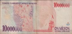 7.Emisyon 10 000 000 Lira A11 320358 Çok Temiz